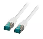 Patchcord RJ45 S/FTP kat. 6A LSZH biały 1,5m MK6001.1,5W