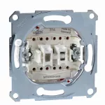 Merten, mechanizm łącznika podwójnego schodowego, zacisk bezśrubowy