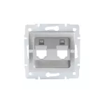 LOGI 02-1419-043 sr Adapter gniazdo komputerowe podwójne niezależne