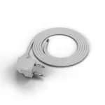PP-50/1,5M/3X1/OMY ŻO Przewód przyłączeniowy z wtyczką kątowa UniSCHUKO; 3x1; OMY żo; 1,5m; biały