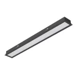 BURGOS R2 wpust stropowy LED PHILIPS 43W/5300lm/4000K, 230V, czarny głęboki (mat struktura) RAL 9005