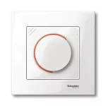 Merten, System M, klawisz ściemniacza, płytka dotykowa + pokrętło, biały polarny