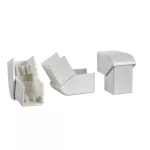 Ultra - regulowany zewnętrzny łącznik narożny - 40 x 16/25/40 mm - ABS - biały