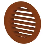 kratka wentylacyjna drzwiowa okrągła fi 47 mm, brązowa (opakowanie 4 szt.)