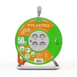 PB-ST/D/50M/3X1,5/H05VV-F Przedłużacz bębnowy ECO LINE, 4x2p+Z, 16A, 3680W, przewód 3x1,5mm H05VV-F; 50m; pomarańczowy