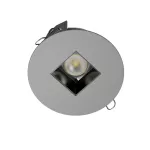 NILS HL wpust stropowy 3W/320lm/48D/927, srebrny aluminiowy (mat struktura) RAL 9006