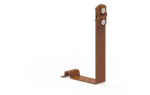 [LA 8004] Uchwyt pod dachówkę z zamkiem Brass / Monza Plus H-150mm