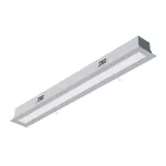 BURGOS W1 wpust stropowy LED PHILIPS LV 16W/1800lm/3000K, 230V, srebrny aluminiowy (mat struktura) RAL 9006