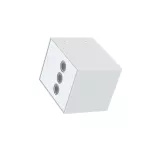 Oprawa ICE CUBE 2.0 WALL DALI 280lm blue IP65 19x52° biały 10,8 W
