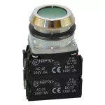 PROMET Przycisk NEF30-K2XY/W3 zielony