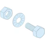 Rozdzielnice PrismaSet, śruby M6x20 do szyn 5mm 20sztuk