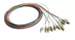 Pigtail LC OM3 MM 1,5m 12-kolorowy LSZH, 0,9mm Easy Strip