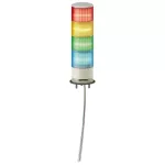 Monolityczne kolumny świetlne, Harmony XVG, 60 mm, czerwony pomarańczowy zielony niebieski, światło stałe, montaż na podstawie, IP53, 24V AC/DC