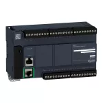 Modicon M221, sterownik kompaktowy, port szeregowy RJ45, Ethernet, 24 wejść, 16 wyjść przekaźnikowych, 100...240 VAC