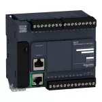 Sterownik kompaktowy, port szeregowy RJ45, Ethernet, 14 wejść, 10 wyjść tranzystorowych NPN, 24 VDC Modicon M221