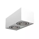 ALPINA A2Sd LED111 stropowy max. 2x20W, G53, 12V/DC, biały sygnałowy (mat struktura) RAL 9003