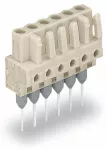 Gniazda do złączek listwowych Piny 0,6 x 1 mm konstrukcja prosta, jasnoszara 722-134/005-000