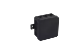 V5 Puszka elastyczna n/t 85x85x41mm IP54 12-wl klik z osł. czarna