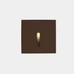 Recessed wall lighting IP66 Bat Square Lineal LED 2.2W LED warm-white 3000K Brown 10lm 05-E017-J6-CL