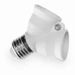 R2-G27 Przejściówka rozgałęźnik żarówki (adapter) E27/2xE27, kolor Biały; biały