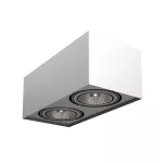 ALPINA A2Sh AR111 stropowy max. 2x100W, G53, 12V/AC, srebrny aluminiowy (mat struktura) RAL 9006