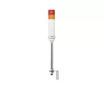 Kolumna świetlna RO, 40 mm, montaż na rurze, stabilna lub migająca, z brzęczkiem 70/85dB, IP23, 24V AC DC Harmony XVC