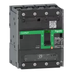 Wyłącznik, ComPacT NSXm, TM160D, 4P, 70kA, zaciskane końcówki kablowe