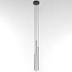 NER PANEL ZBH3 wisząca max. 3x2,5W, G9, 230V, przewód czarny, kolor srebra (gładki mat)