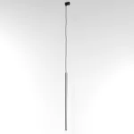 NER 400 wisząca track, max. 1x2,5W, G9, 230V, przewód czarny, kolor srebra (gładki mat)