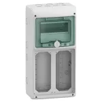 Obudowa natynkowa, Mureva (dawna Kaedra), IP65 do podłączenia gniazd gMRV-1-8-NT-T/10 2 otwory 103x225 mm