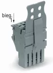 1-przewodowe gniazdo; Push-in CAGE CLAMP®; 4 mm²; raster 5,2 mm; 11-bieg.; środkowy zaczep ryglujący; płytka odciążająca przewody; 4,00 mm²; szara