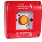 RĘCZNY PRZYCISK URUCHAMIANIA PWP1 2LED Z MŁOTECZKIEM PWP1-W01-A-12-2LED7\M