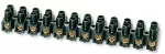 Listwa zaciskowa gwintowa termoplastyczna LTA12-2.5d czarny