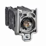 Korpus przycisku z elementem świetlnym z żarówką BA9s 110/120V metalowy Harmony XB4