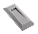 OPRAWA SCHODOWA LED SILVER PB, 1W, 45lm, AC 220-240V, 50/60Hz, KĄT ŚWIECENIA 120*, IP65, PROSTOKĄT, CIEPŁY BIAŁY, SZARY
