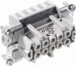 H-BE 10 BF FEMALE INSERT W. CLAMP SPRING Złącza