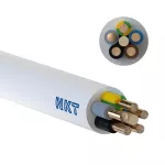 YDYżo 450/750 5x6 biały Kabel elektroenergetyczny, instalacyjny, wielożyłowy z izolacją PVC