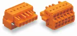 2-przewodowe gniazdo Push-in CAGE CLAMP®, pomarańczowa 231-2304/107-000