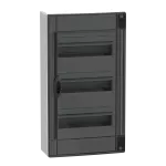 Obudowa PrismaSeT XS PSXS-3-13-NT-P, natynkowa, drzwi przezroczyste, 3 rzędy, 13 modułów w rzędzie, IP40, IK09