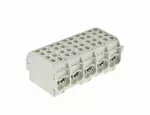 LISTWA ZACISKOWA PIĘCIOPOLOWA ZGX 5x(1x25/2x16) MM2 (SZARA)