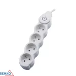 PRZEDŁUŻACZ NA 4X 2P+Z+WYŁ. 1.0MM X 1.5M