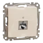 Gniazdo komputerowe RJ45 kat.5e STP, Sedna Design & Elements, beżowy