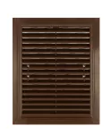 kratka wentylacyjna 180x250 mm z siatką i uchwytami mocującymi, brązowa