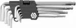 KLUCZE HEX 9CZ. 2-10MM KULISTE Cr-V