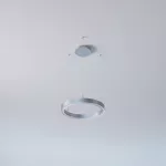 ALFREDO 620/U wisząca DIRECT LED PHILIPS LV 39W/6420lm/4000K, 230V, kolor srebra (gładki mat)