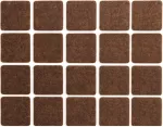 PODKŁADKI FILCOWE 20X20 MM BRĄZOWE