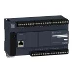 Sterownik kompaktowy, port szeregowy RJ45, 24 wejść, 16 wyjść tranzystorowych NPN, 24 VDC Modicon M221