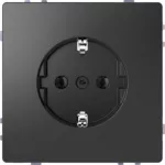 SCHUKO gniazdko elektryczne, screwless terminals, anthracite, System Design