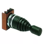 P9MMN4F - joystick czarny, z ramką mont., metal okrągły 5 położeń, stabilne bez interlock