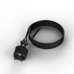 PP-40H/3M/3X1,0/H05VV-F Przewód przyłączeniowy z wtyczką prostą IP44; 3x1; H05VV-F; 3m; czarny